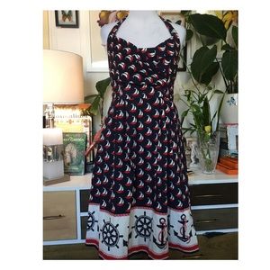 Anthropologie Vintage Style Boat Dress 8